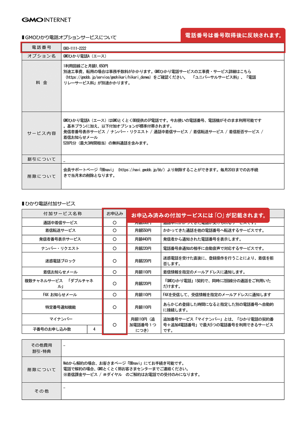契約書面1枚目